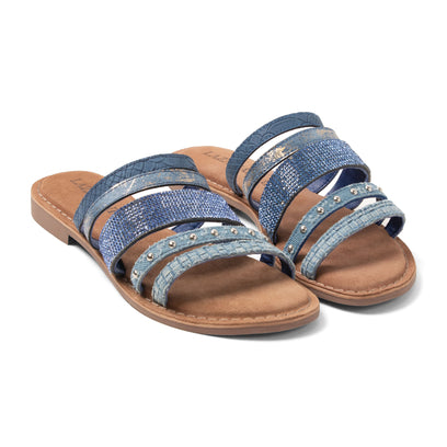 Caro Dames Slippers Denim