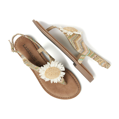 Dames Sandalen Raffia 75.120 Beige