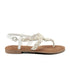 Greta Leer Dames Sandalen White
