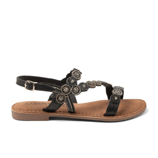 Helena Dames Sandalen Leer Black