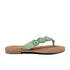 Luna Suede Dames Slippers Aqua
