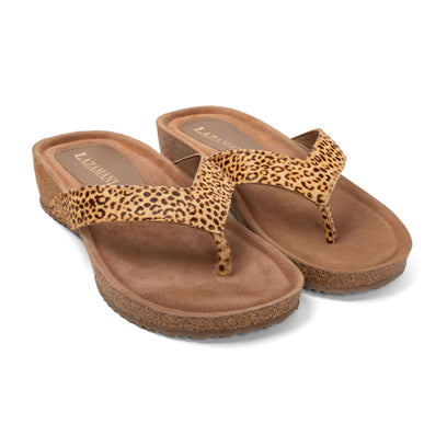 Laura Dames Slippers Leopard