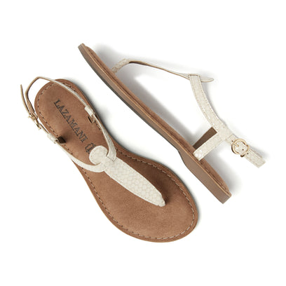 Dames Sandalen Leer 75.606 Off-White