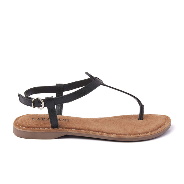 Iris Leren Dames Sandalen Black