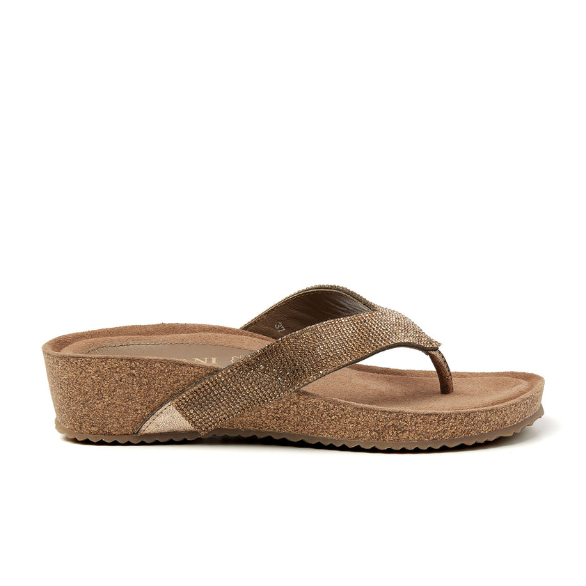 Dames Slippers 75.809 Bronze