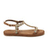 Dames Sandalen Leer 75.859 Taupe