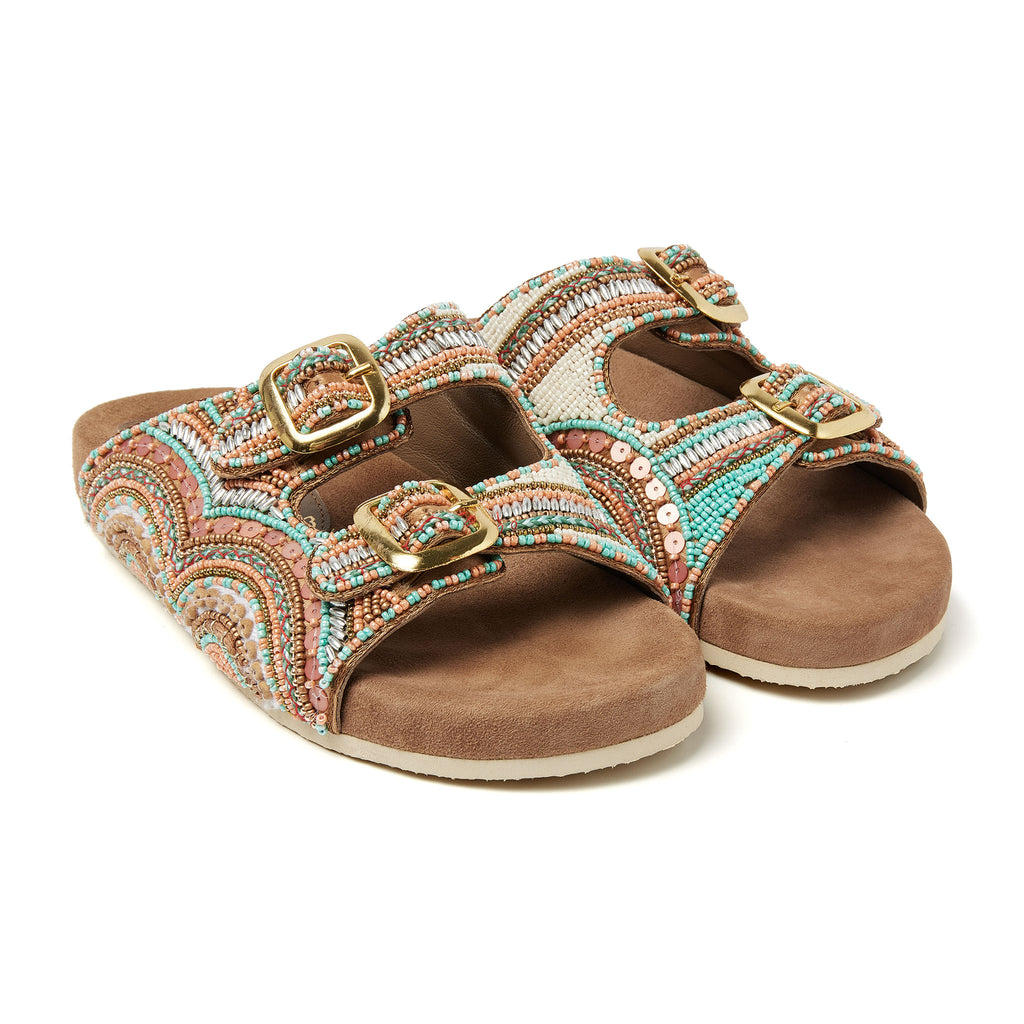 Remi Dames Slippers Taupe