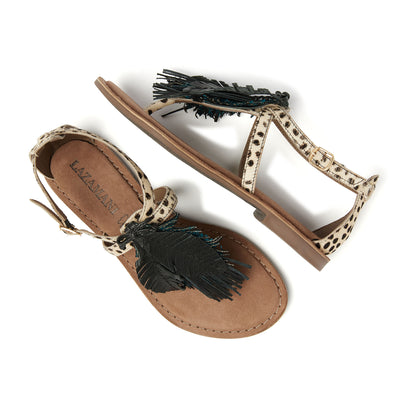 Dames Sandalen Suede 75.899 Dalmatian