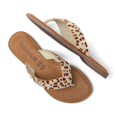 Ebba Dames Slippers Leer Offwhite