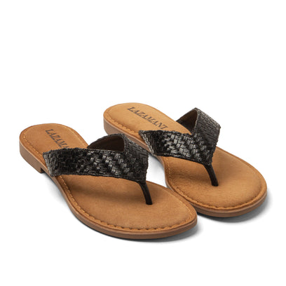 Jule Dames Teenslippers Black