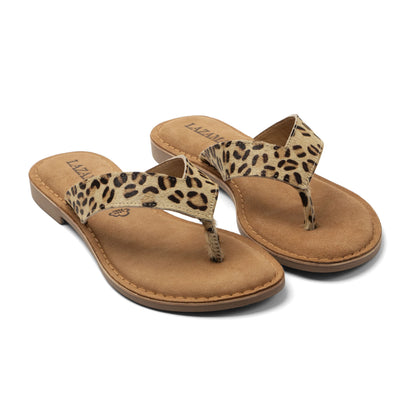 Jule Dames Teenslippers Leopard