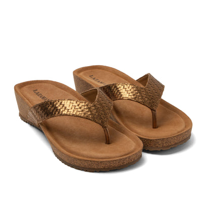 Leia Dames Teenslippers Copper