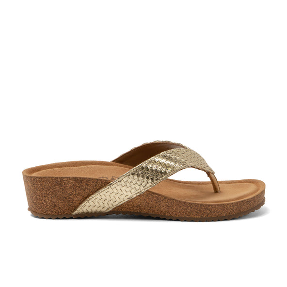Leia Dames Teenslippers Gold