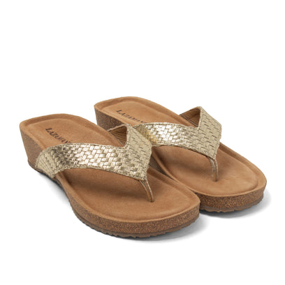 Leia Dames Teenslippers Gold
