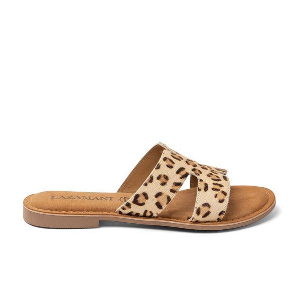 Lumu Dames Slippers Leopard