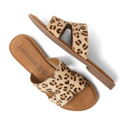 Lumu Dames Slippers Leopard