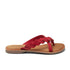Avi Dames Teenslippers Leer Red