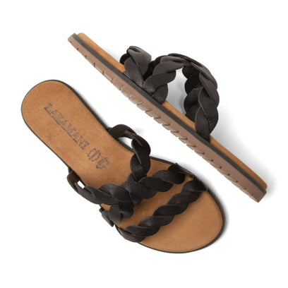 Edsi Dames Slippers Leer Black