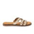 Edsi Dames Slippers Leer Gold