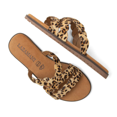 Edsi Dames Slippers Leopard