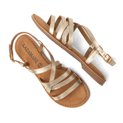 Zuza Dames Sandalen Leer Gold