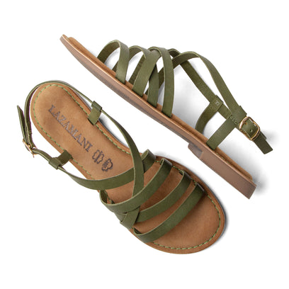 Zuza Dames Sandalen Leer Green