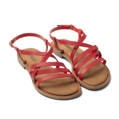 Zuza Dames Sandalen Leer Red