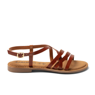Zuza Dames Sandalen Leer Tan