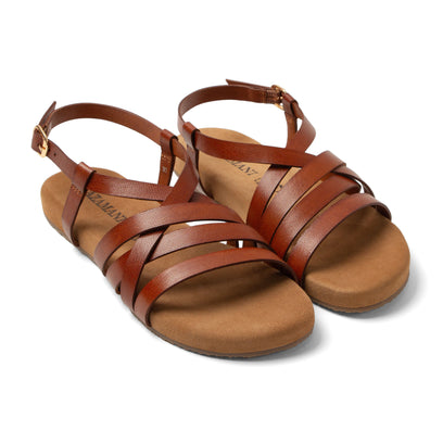 Lotta Dames Sandalen Leer Tan