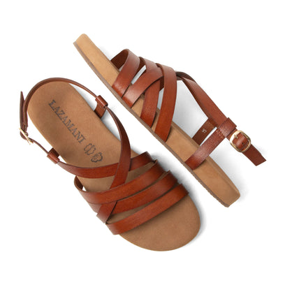 Lotta Dames Sandalen Leer Tan