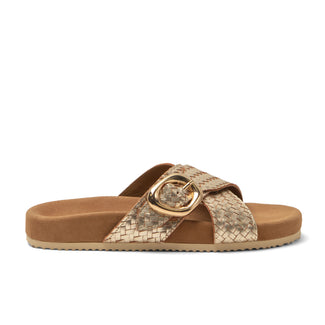 Kaja Dames Slippers Leer Gold