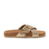 Kaja Dames Slippers Leer Gold