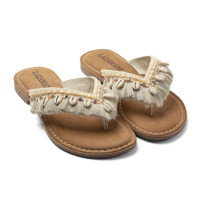 Annika Dames Teenslippers Offwhite