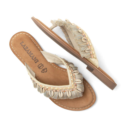 Annika Dames Teenslippers Offwhite