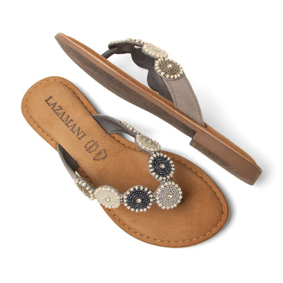 Loua Dames Teenslippers Suede Grey