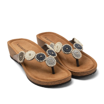Mare Dames Teenslippers Suede Grey
