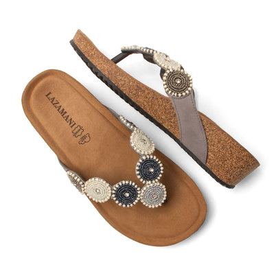 Mare Dames Teenslippers Suede Grey