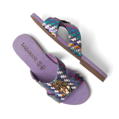 Hailey Dames Slippers Leer Lilac