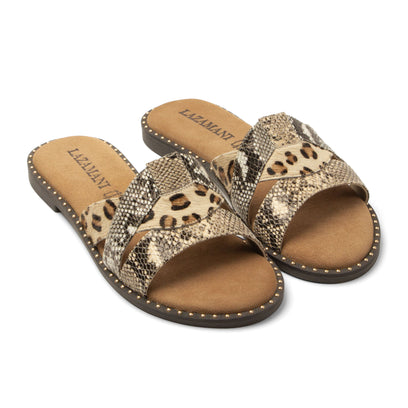 Suze Dames Slippers Beige