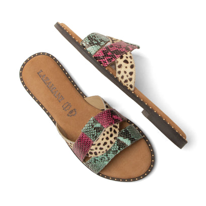 Suze Dames Slippers Fuxia