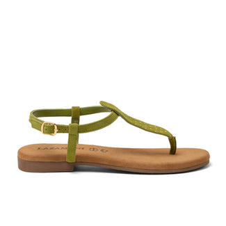 Minu Dames Sandalen Suede Green