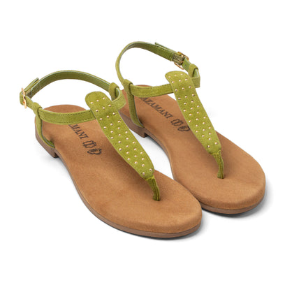 Minu Dames Sandalen Suede Green