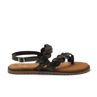 Jona Dames Sandalen Leer Black