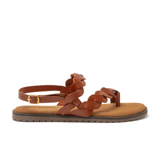 Jona Dames Sandalen Leer Tan