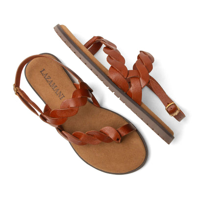 Jona Dames Sandalen Leer Tan