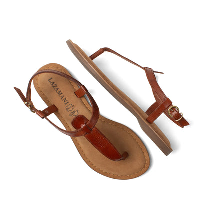 Imme Dames Sandalen Leer Tan