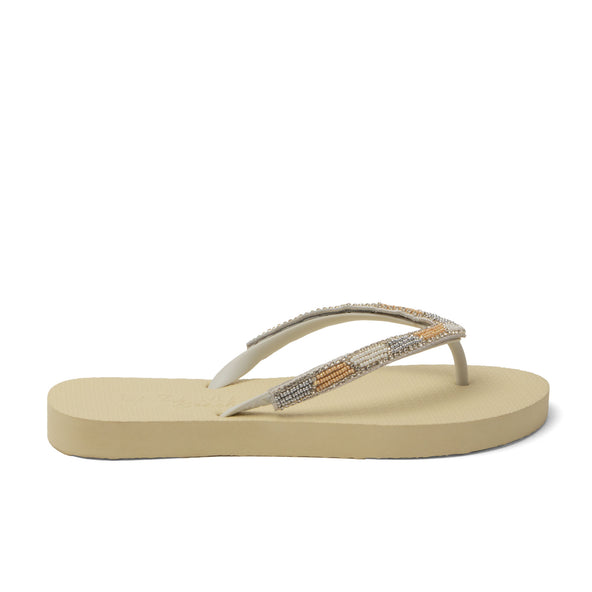Fraser Beach Dames Slippers Offwhite