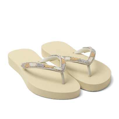 Fraser Beach Dames Slippers Offwhite