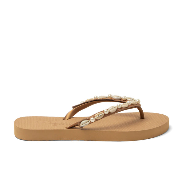 Whitsundays Beach Dames Slippers Beige