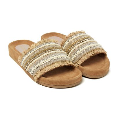 Dames Slippers 85.558 Tan